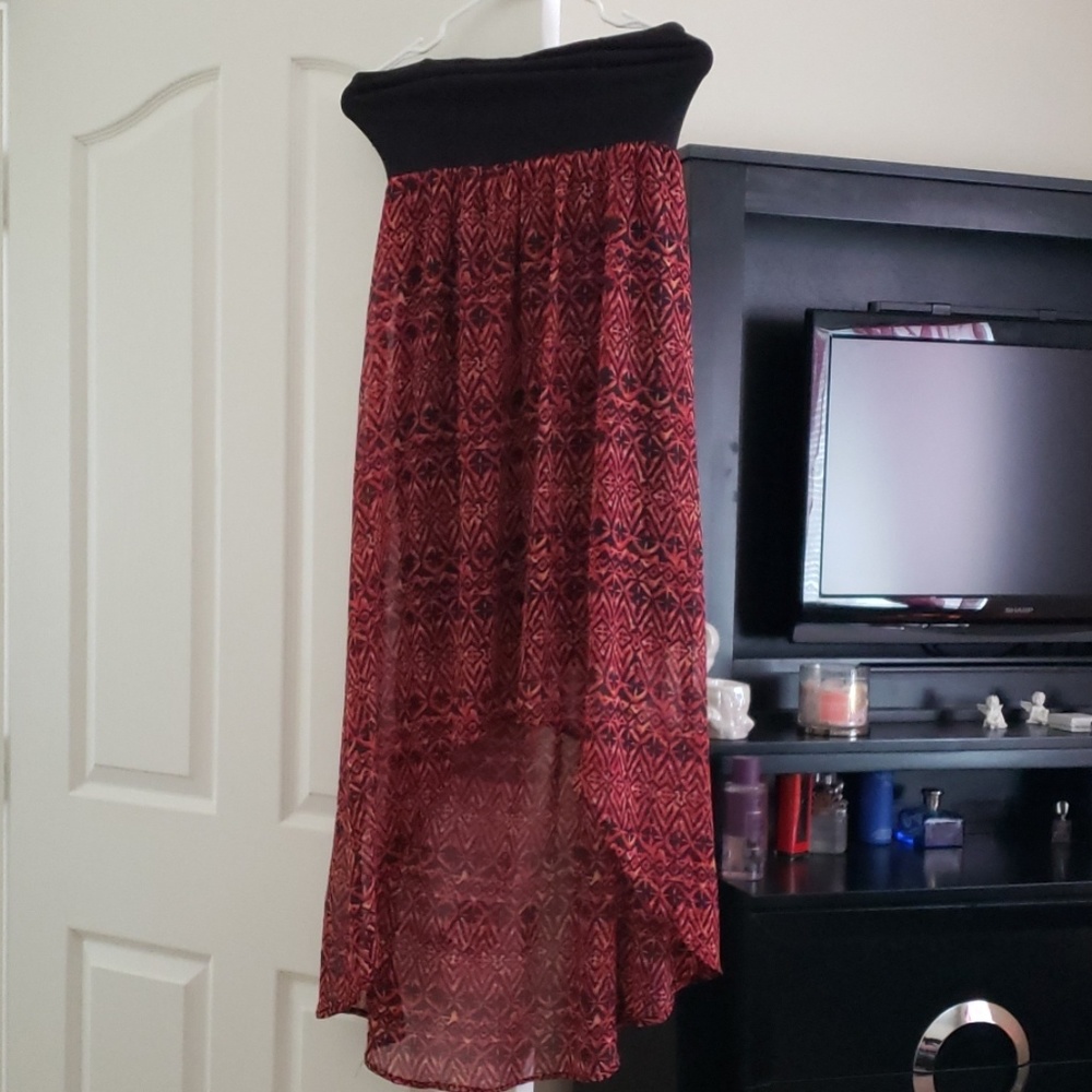 Silky multi color summer dress
